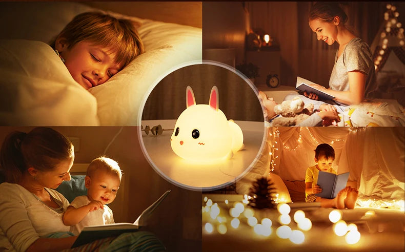 Cute Rabbit Silicone Lamp