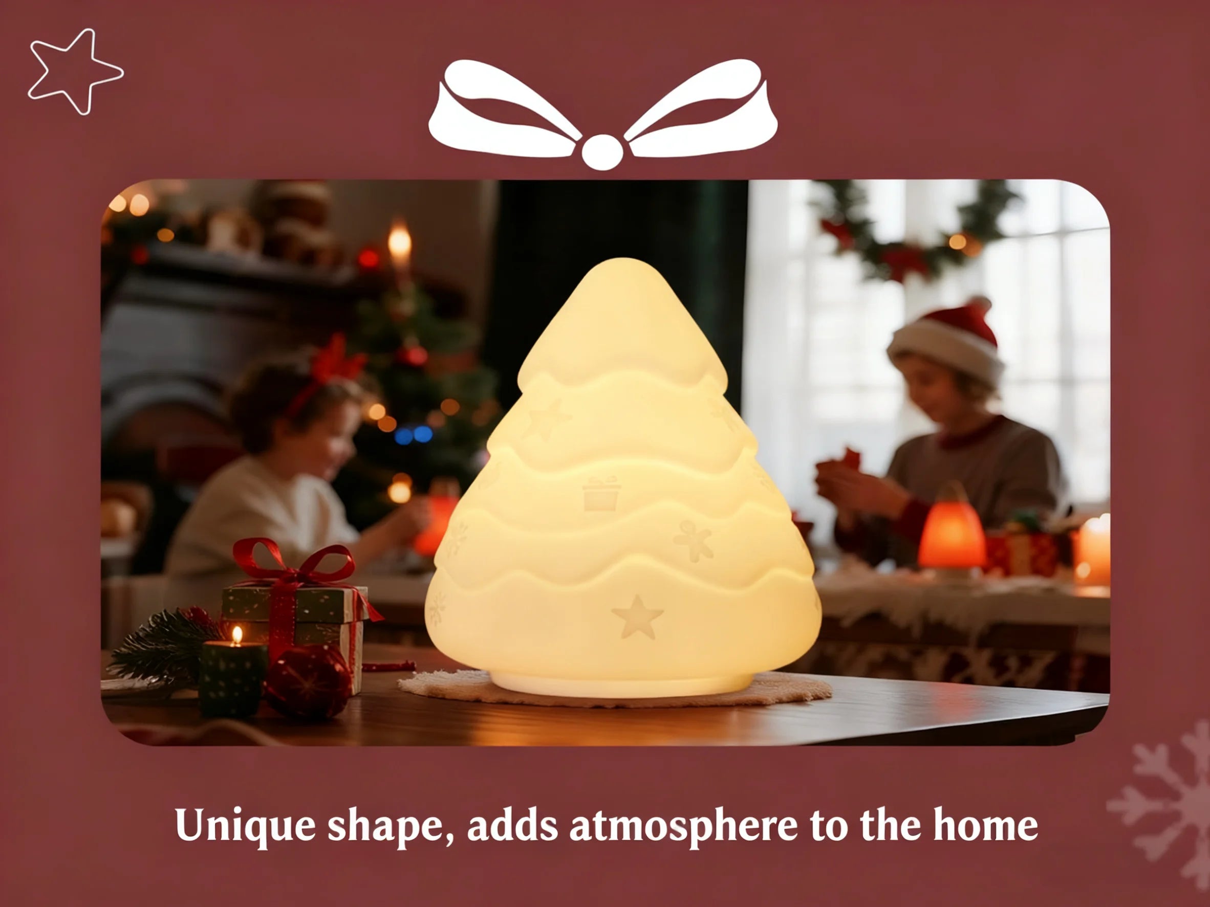 Snowman Night Light squishy silicone lamp