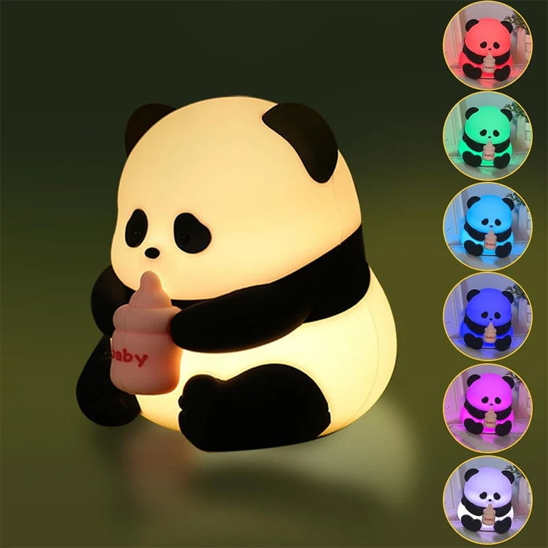 Cute Silicone Panda Night Lights
