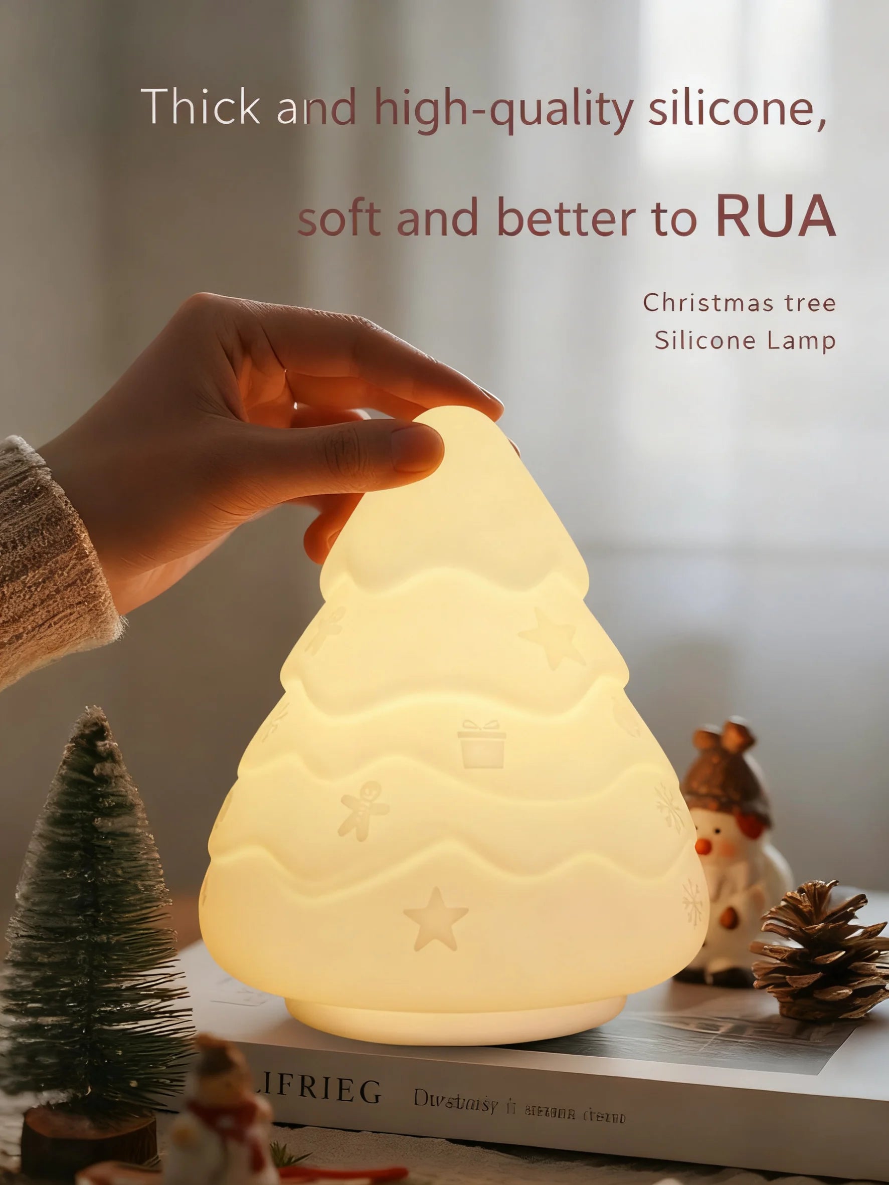Snowman Night Light squishy silicone lamp