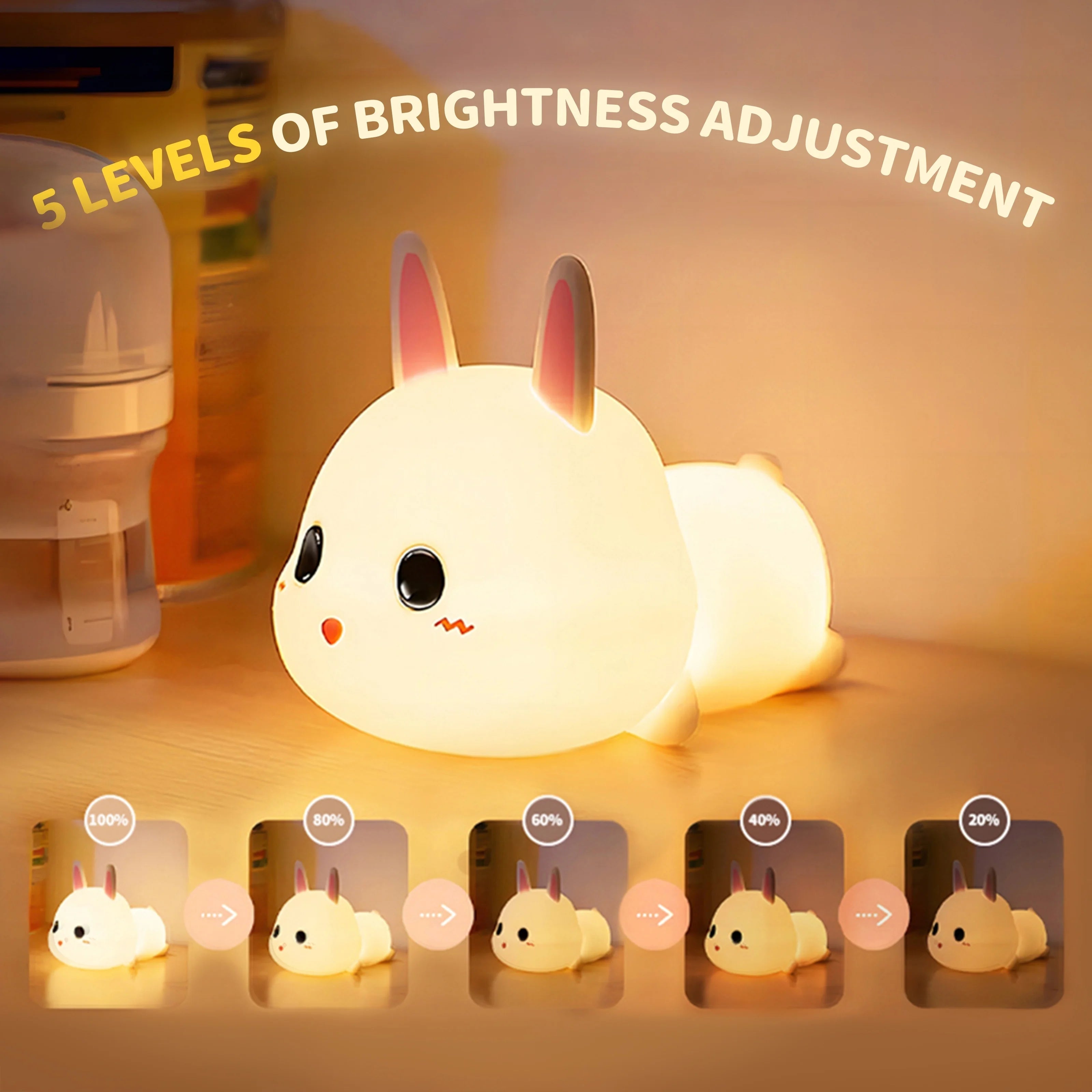 Cute Rabbit Silicone Lamp