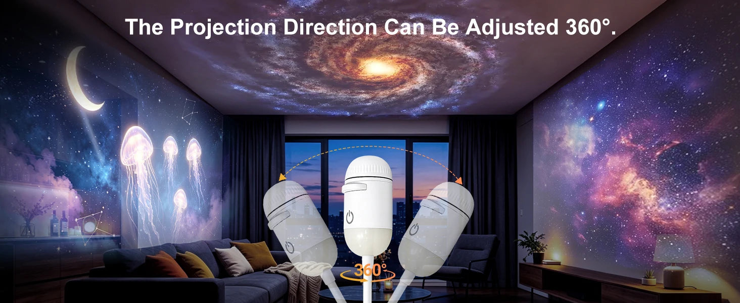 2-in-1 USB Ambient Light For Large Range Projection