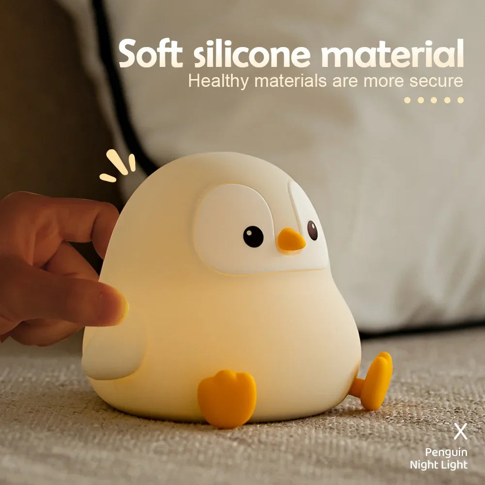 Cute Penguin squishy lamp