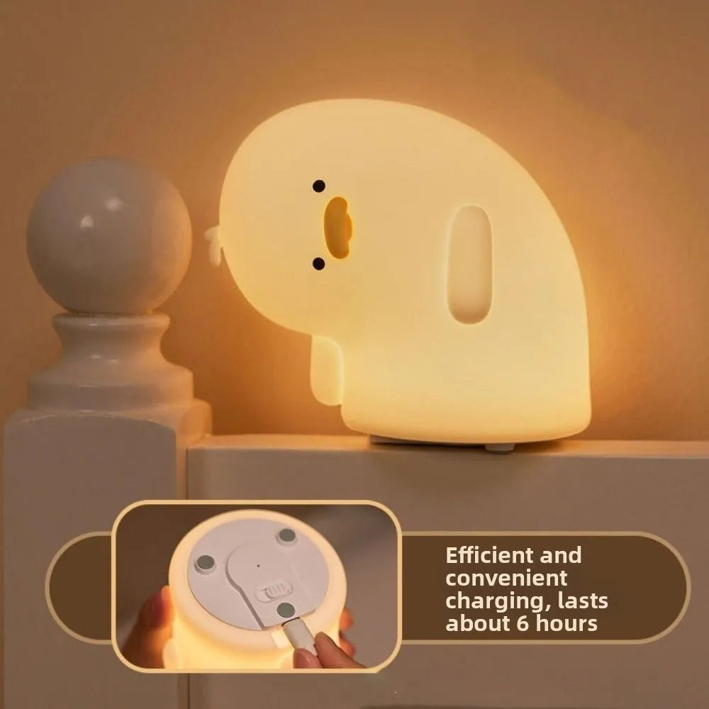 lazy ducky silicone lamp