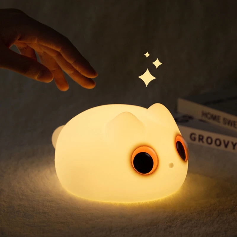 Cute Cat Lamp Anime Silicone