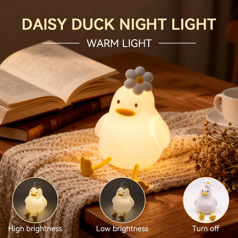 Flower Ducky Silicone Lamp