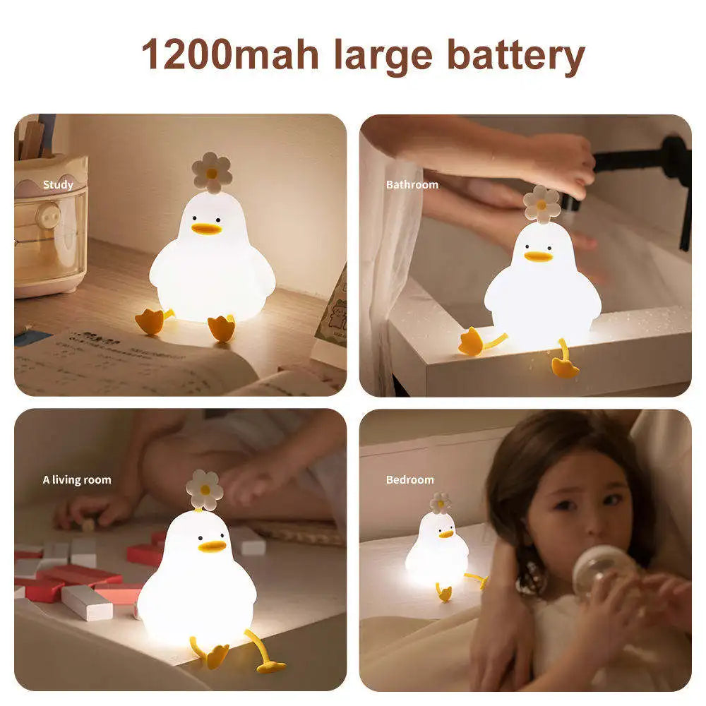 Flower Ducky Silicone Lamp
