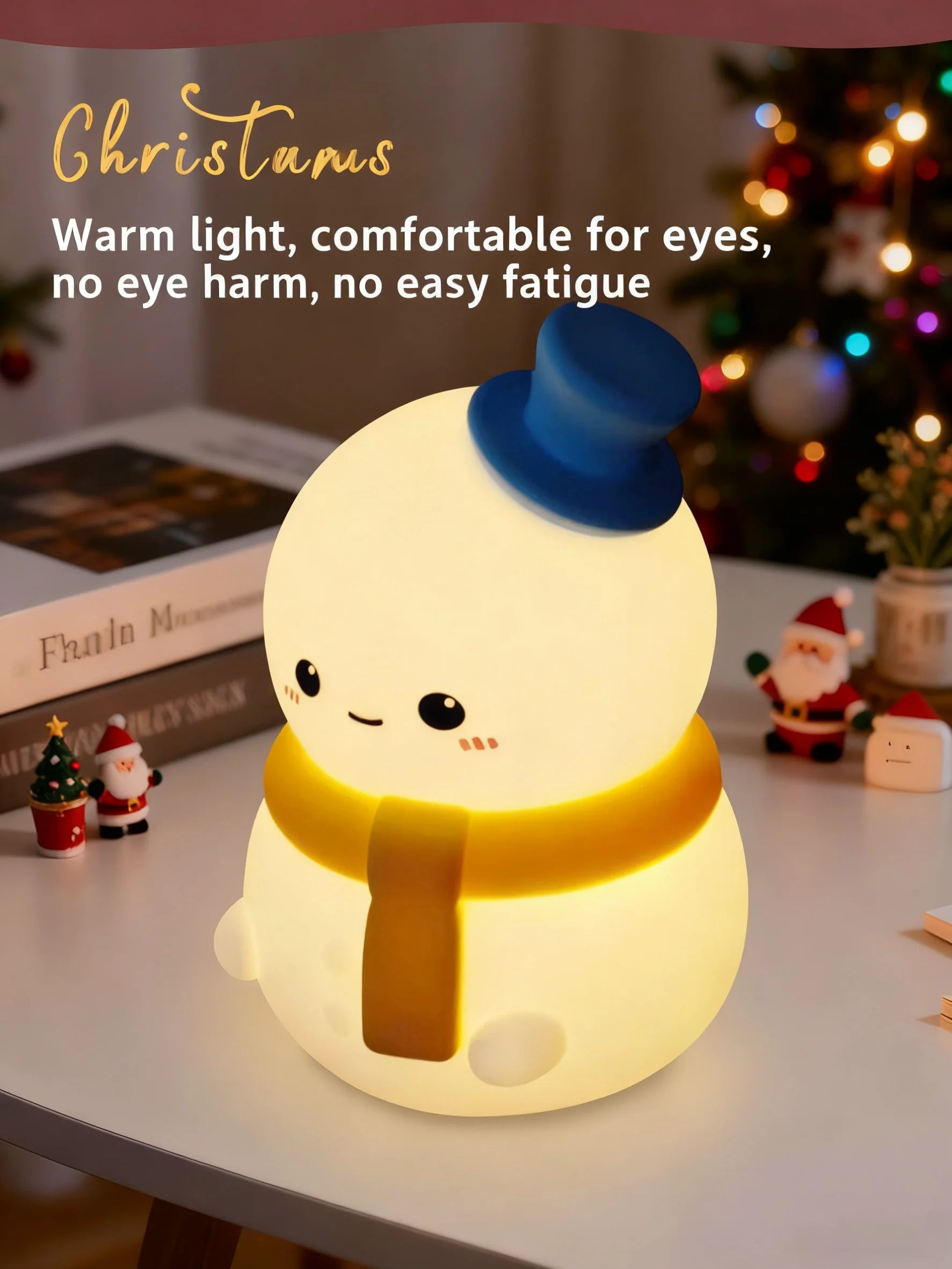 Snowman Night Light squishy silicone lamp