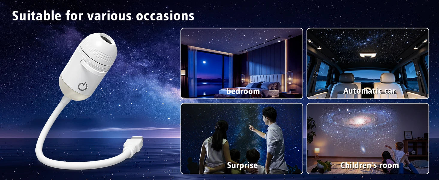2-in-1 USB Ambient Light For Large Range Projection