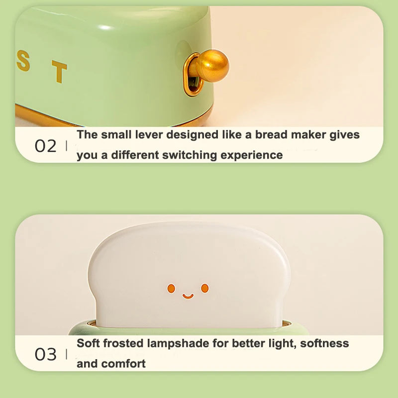 Cute Smile Face Toaster Night Light