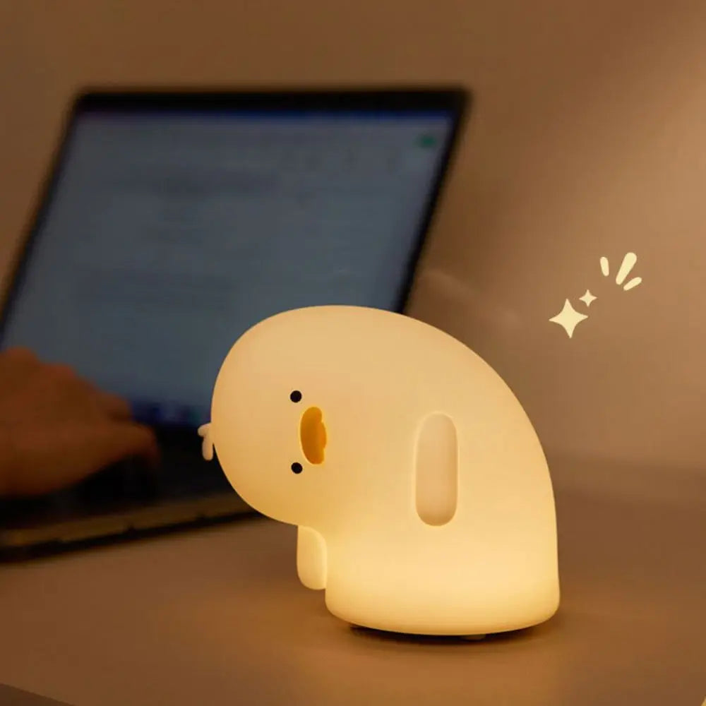 lazy ducky silicone lamp
