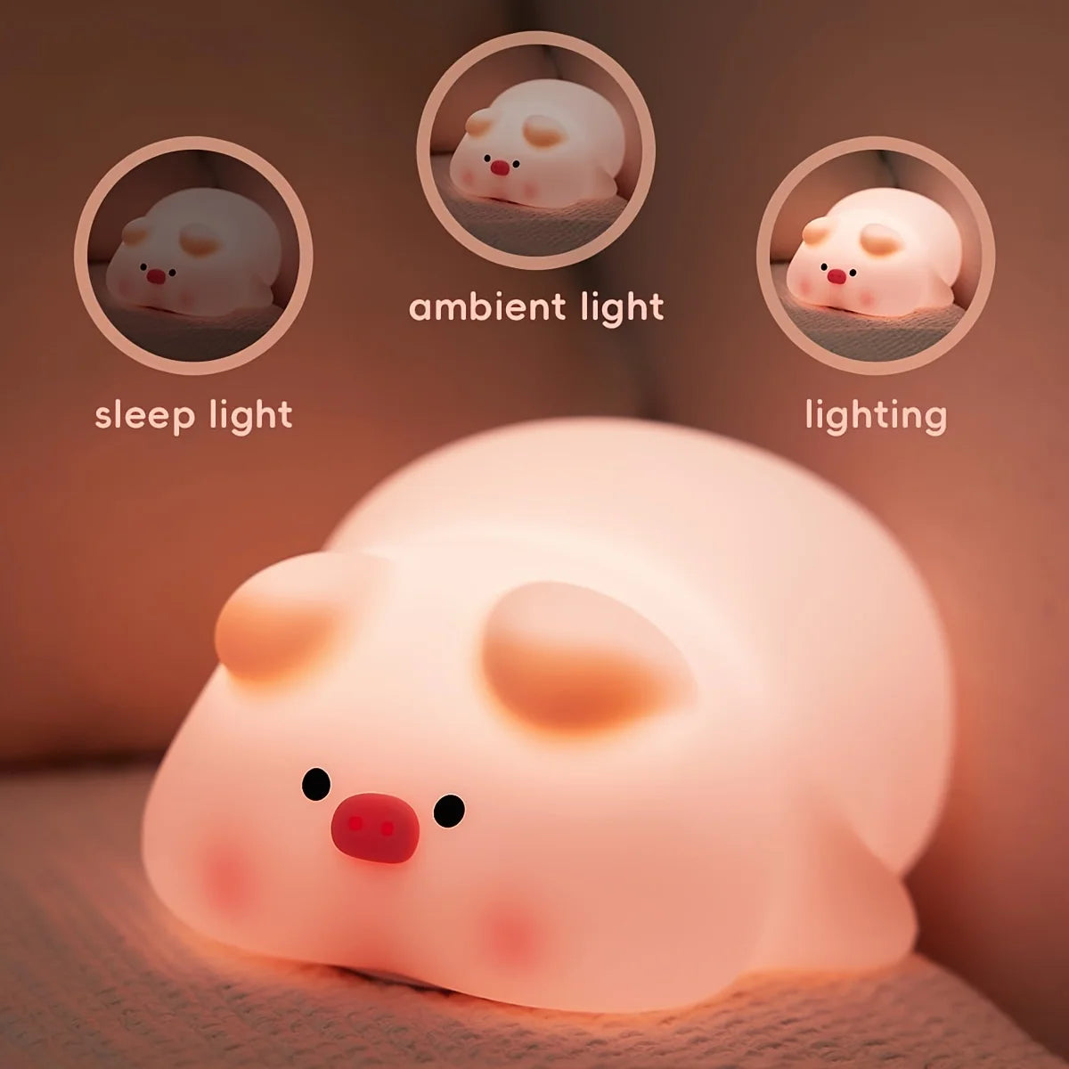 Piggy - Adorable pig Desk Lamp