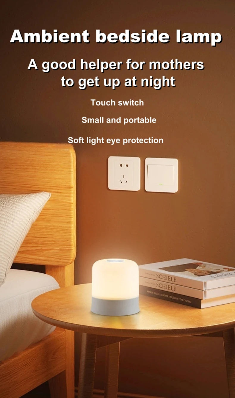 Bedside Led Night Lights Dimmable USB Powered Charging