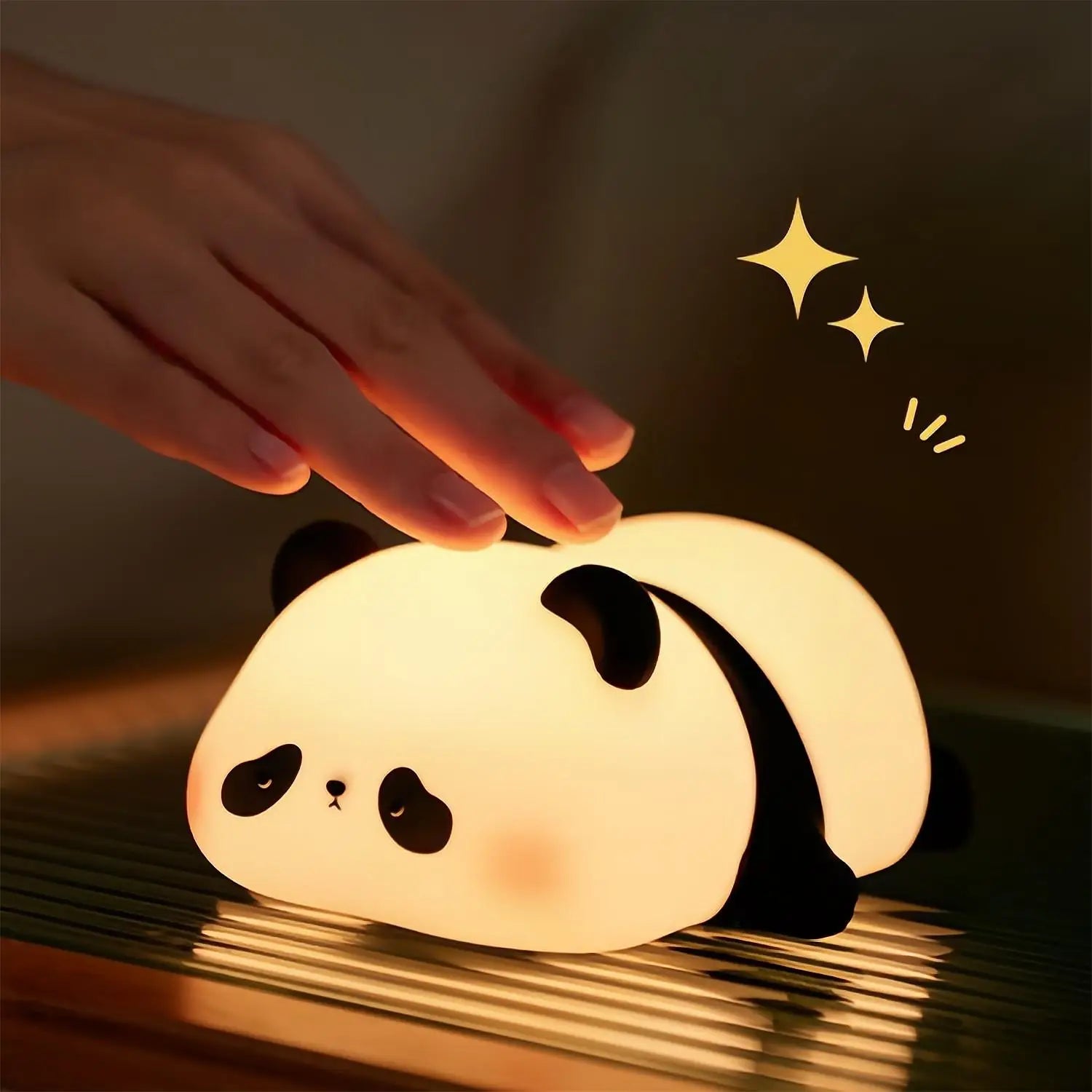 Cute panda Silicone lamp