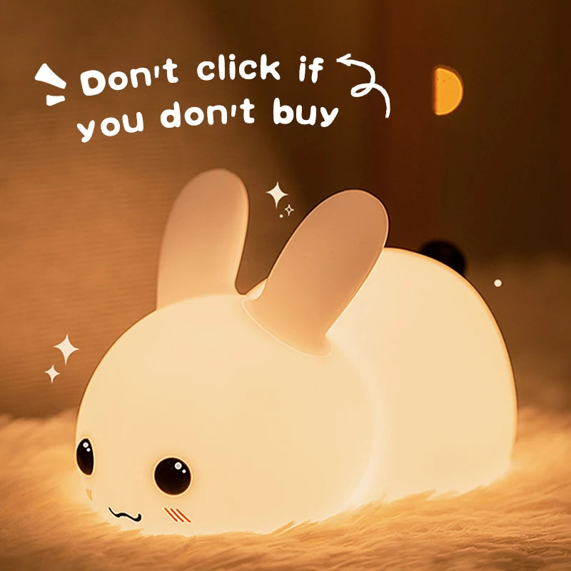 Cute Rabbit Silicone Lamp