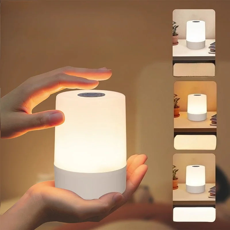 Led Night Lights Bedside Dimmable Charging Desktop Night Lamps