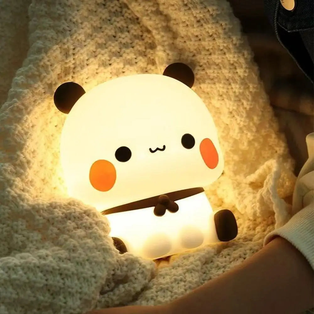 Cute Panda Night Light Squishy Lamp