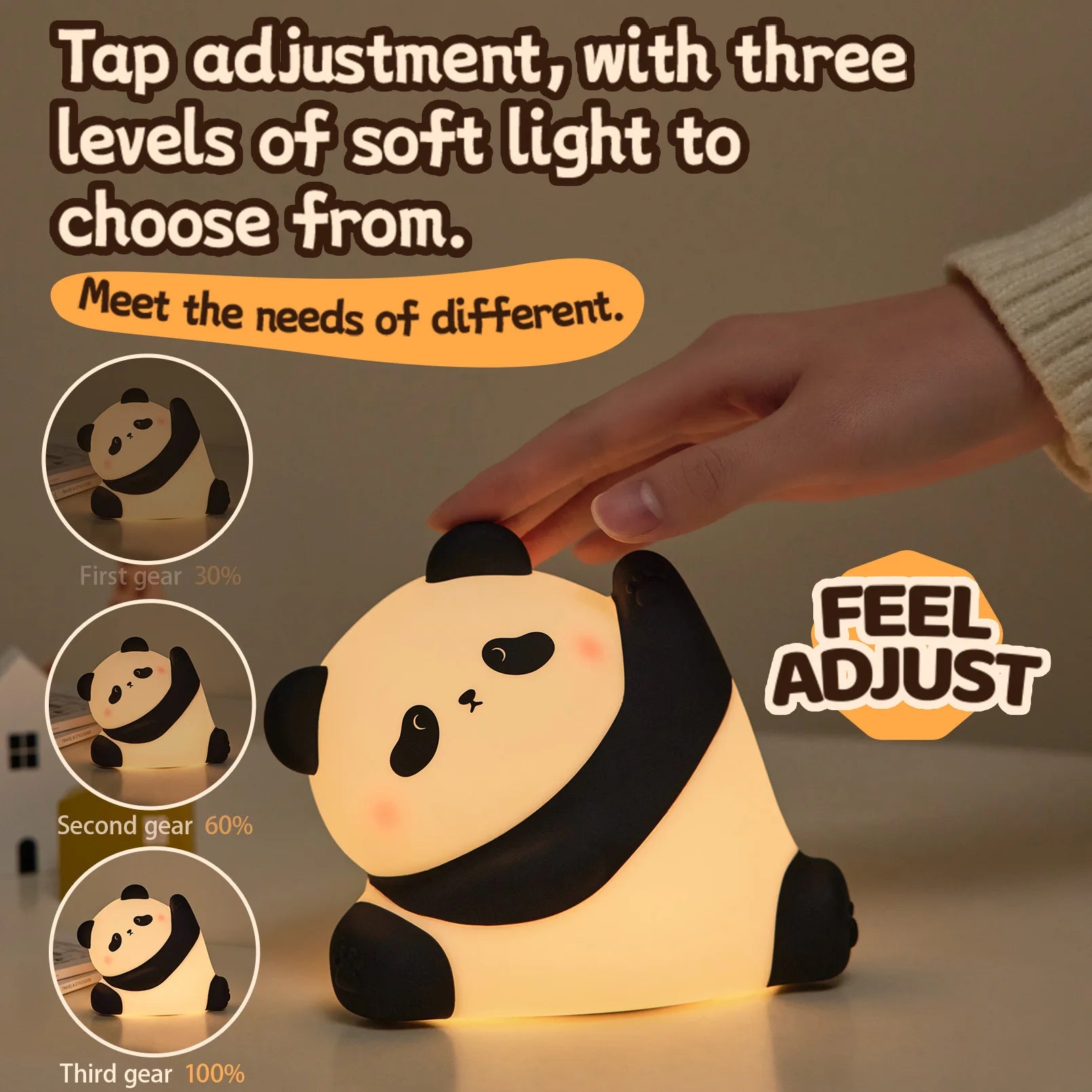 Cute Panda Squishy Lamp