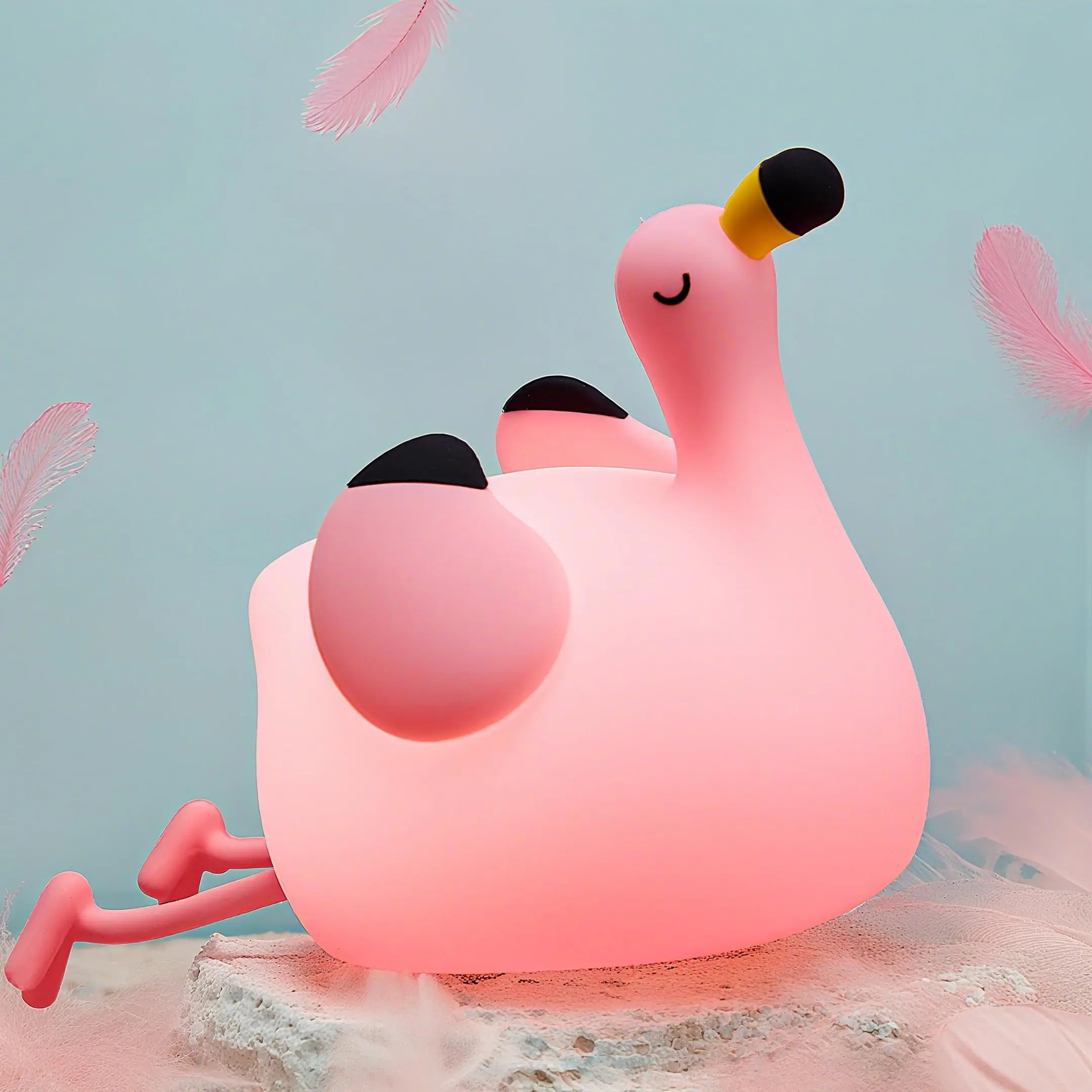 Cute Flamingo Squishy Lamp