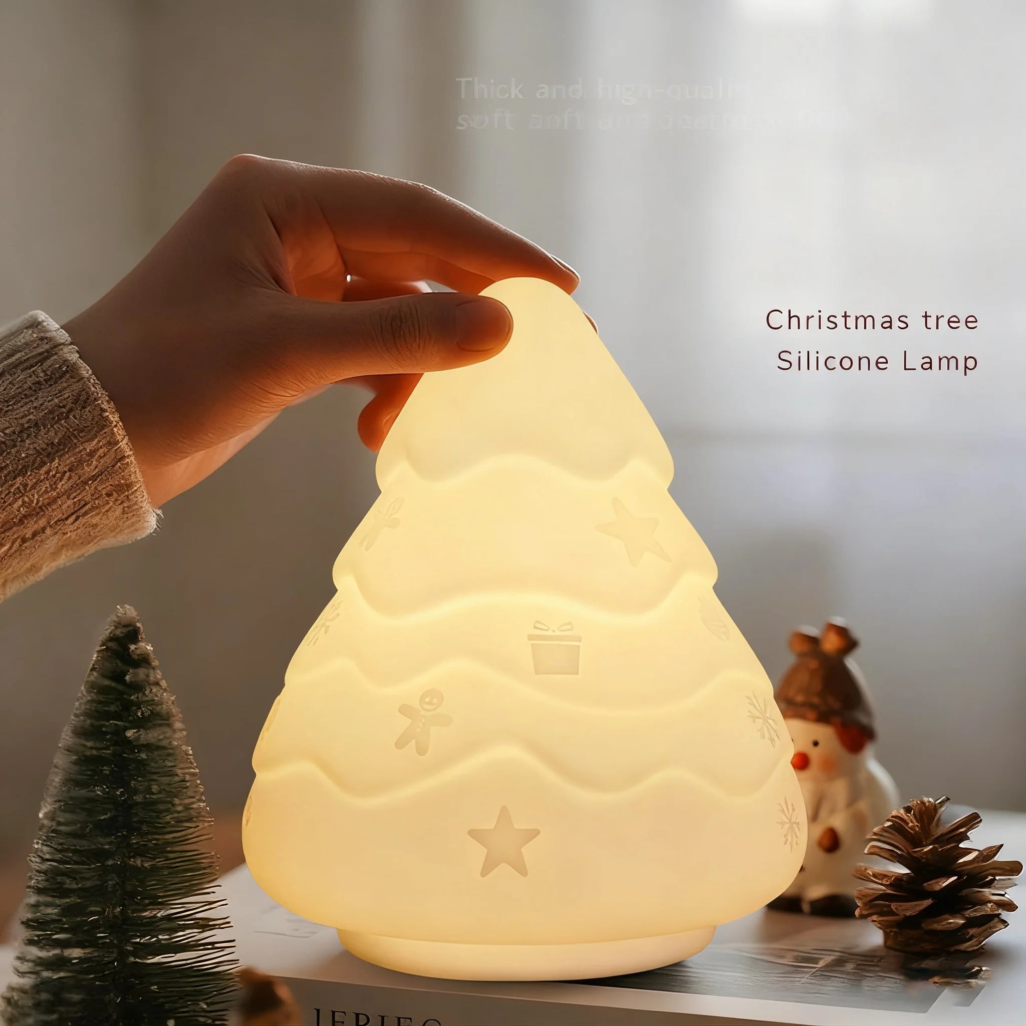 Snowman Night Light squishy silicone lamp