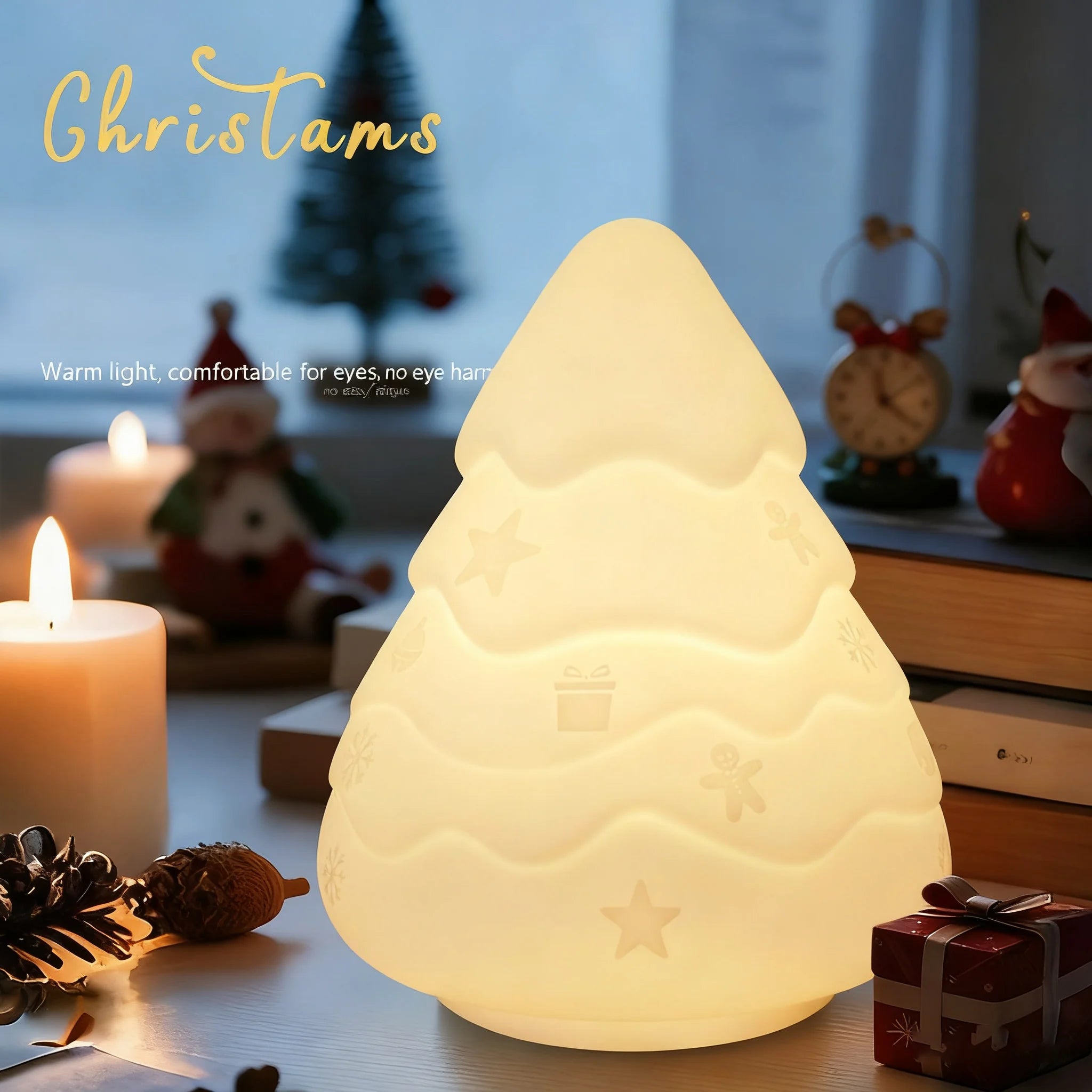 Snowman Night Light squishy silicone lamp