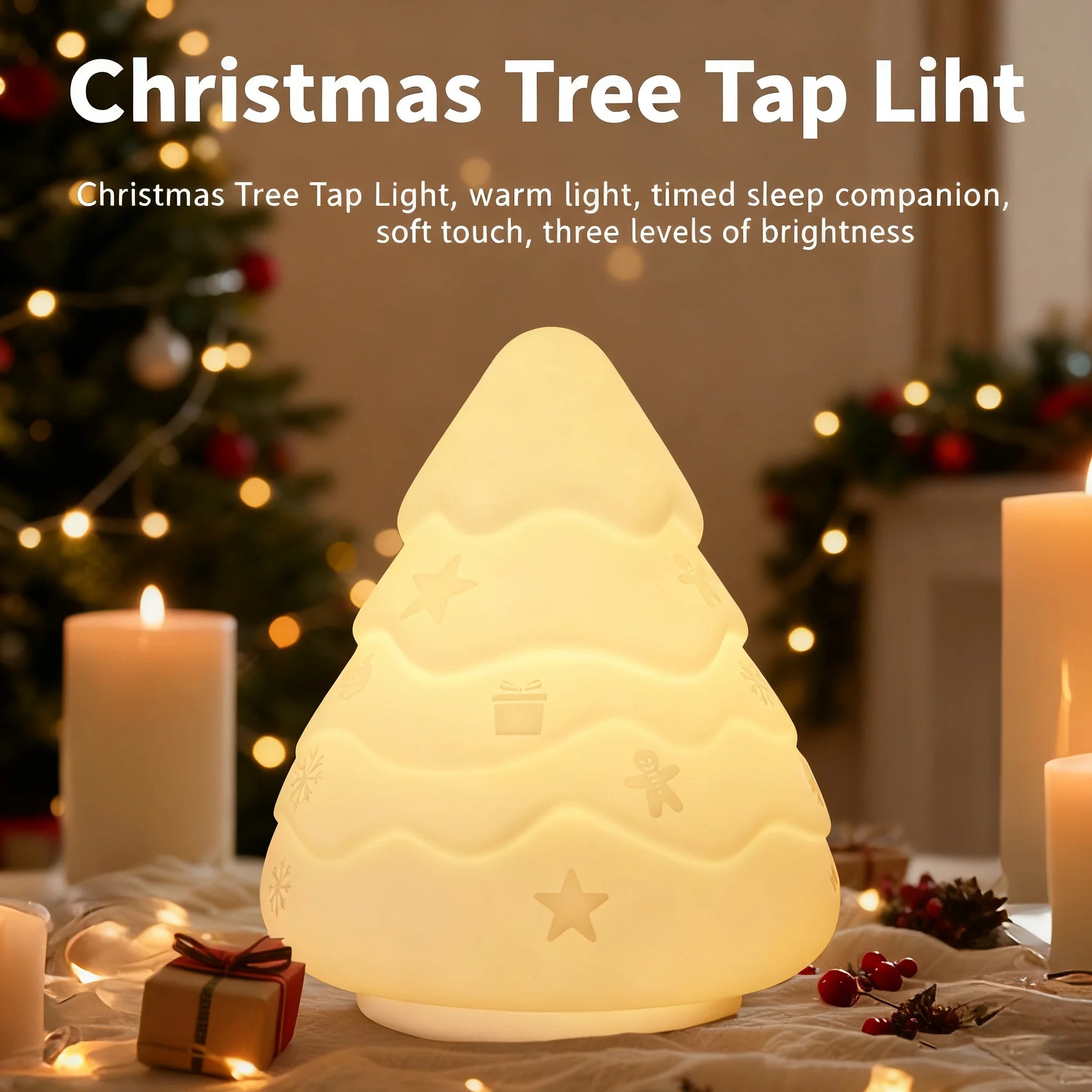 Snowman Night Light squishy silicone lamp