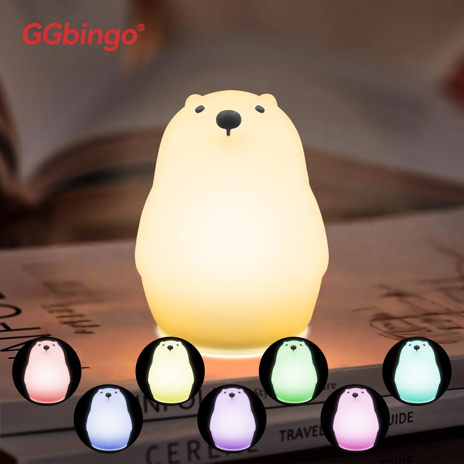 Cute Unicorn Silicone LED Night silicone lamp