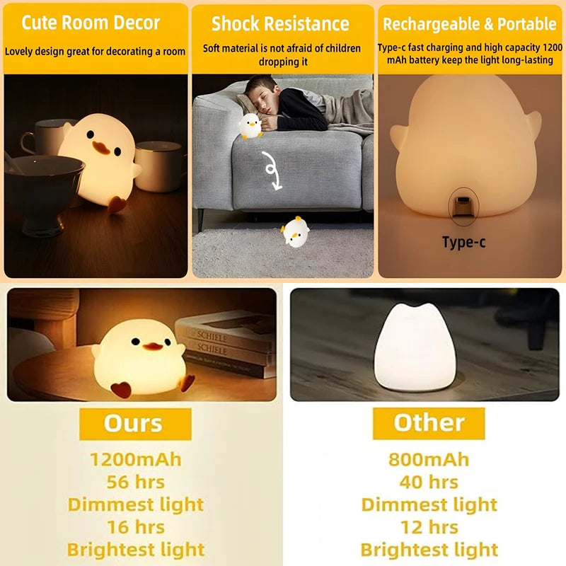 Baby Ducky Silicone Lamp