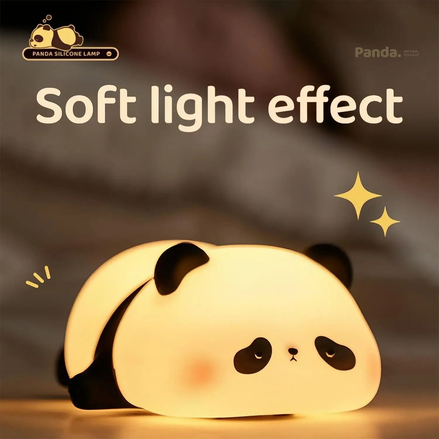 Cute panda Silicone lamp