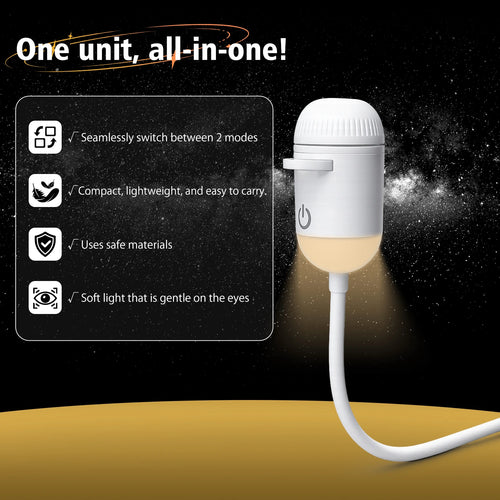 2-in-1 USB Ambient Light For Large Range Projection