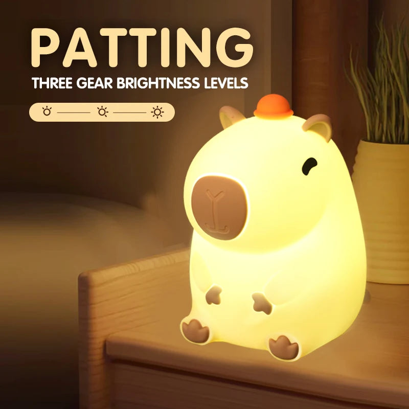 Cute Capybara Nightligh squishyt Lamp