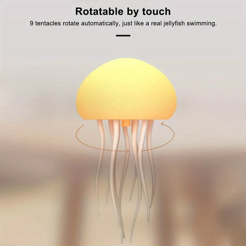 Bionic Jellyfish Night Light,USB Rechargeable