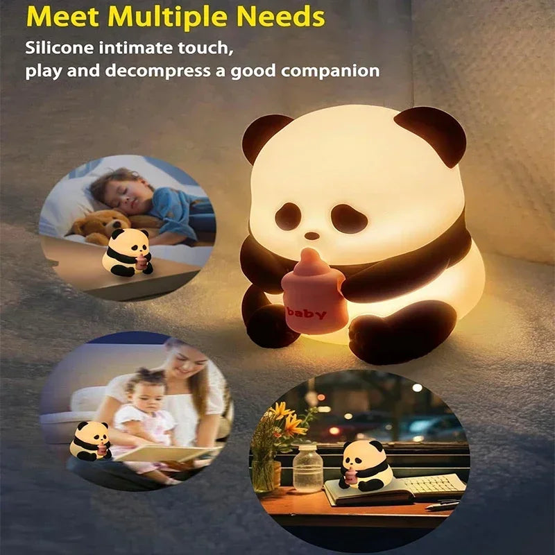 Cute Silicone Panda Night Lights