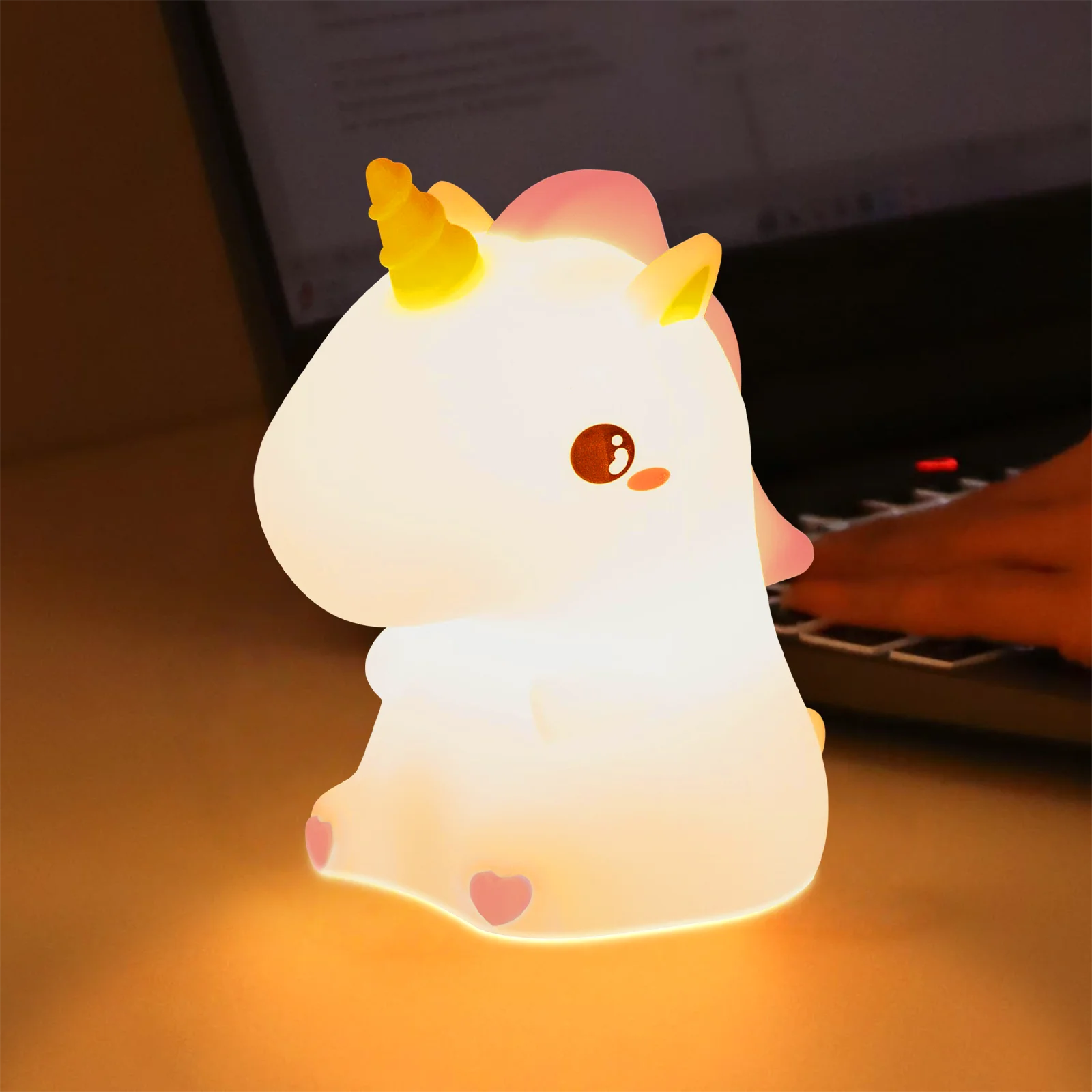 Cute Unicorn Silicone LED Night silicone lamp
