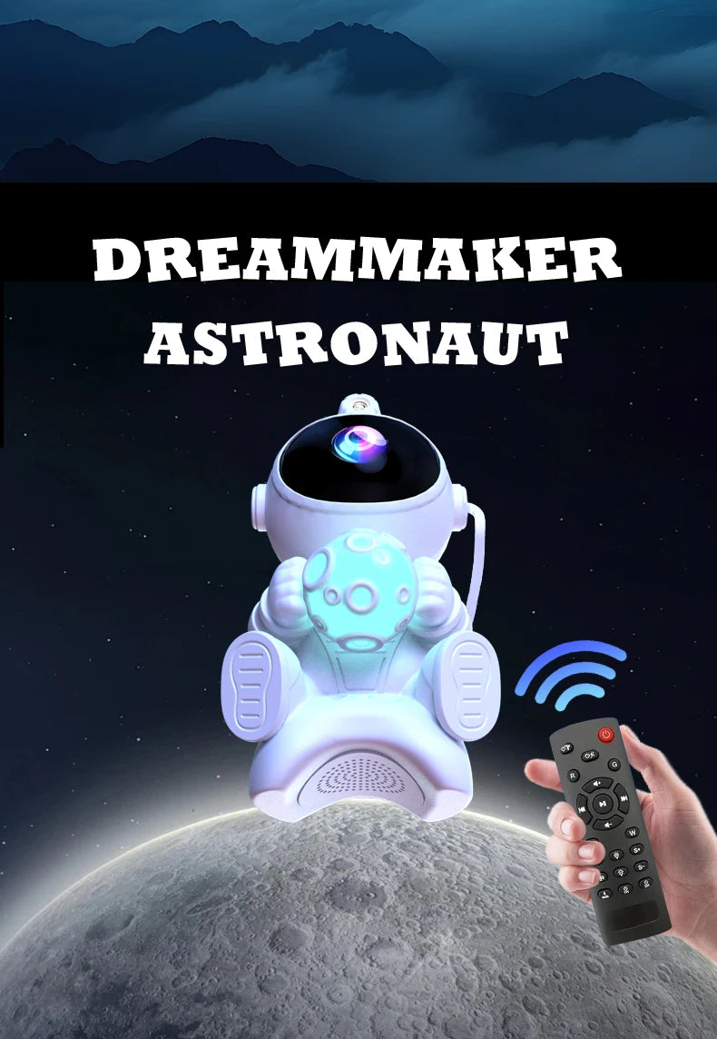 Astronaut LED Star Projector Night Light