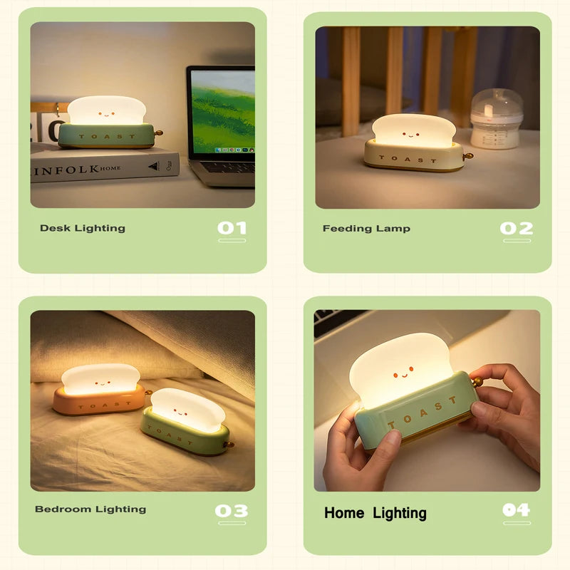 Cute Smile Face Toaster Night Light