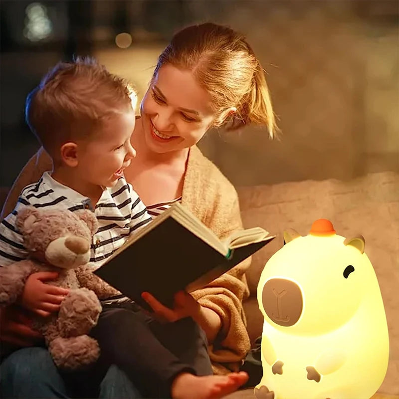 Cute Capybara Nightligh squishyt Lamp