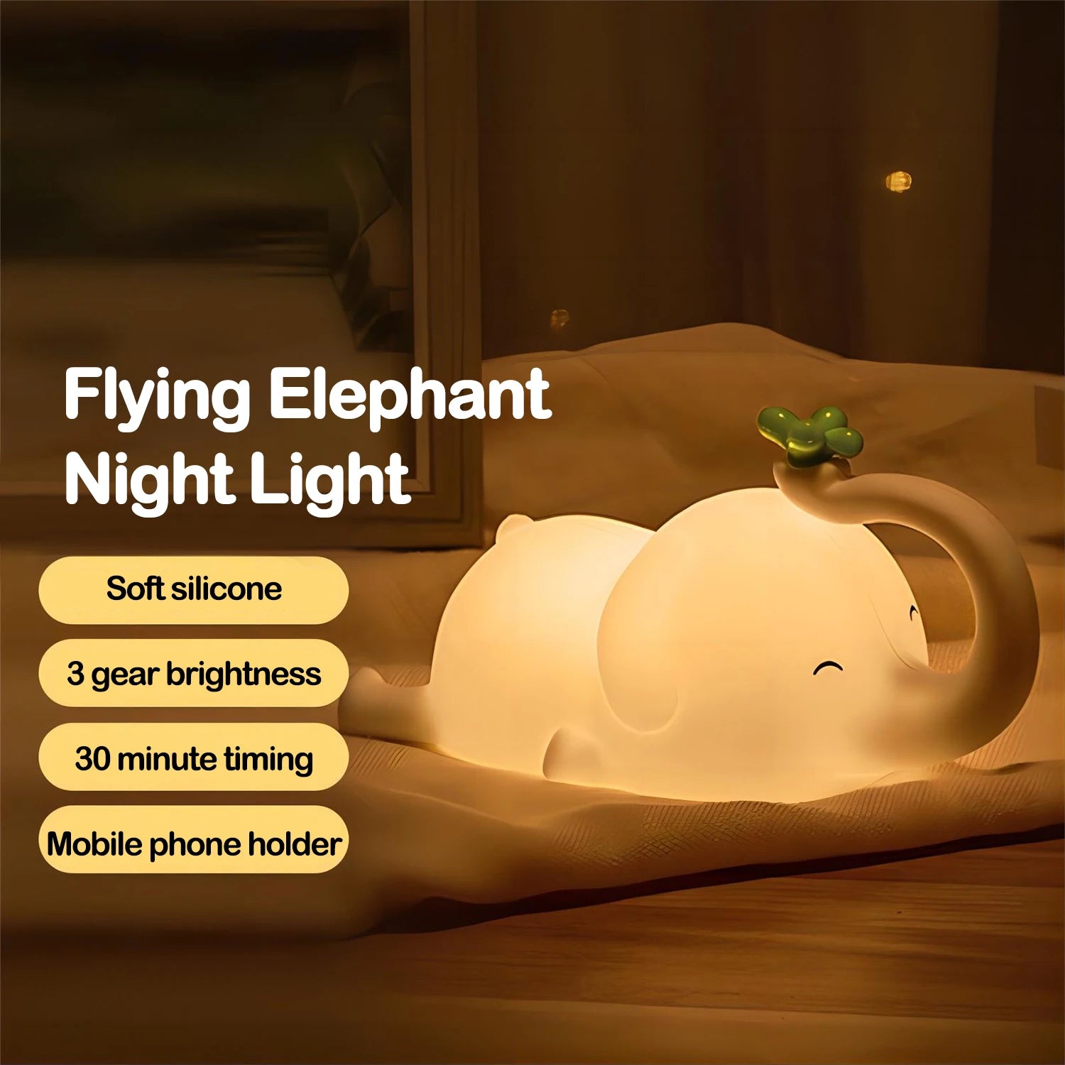Cute panda Silicone lamp