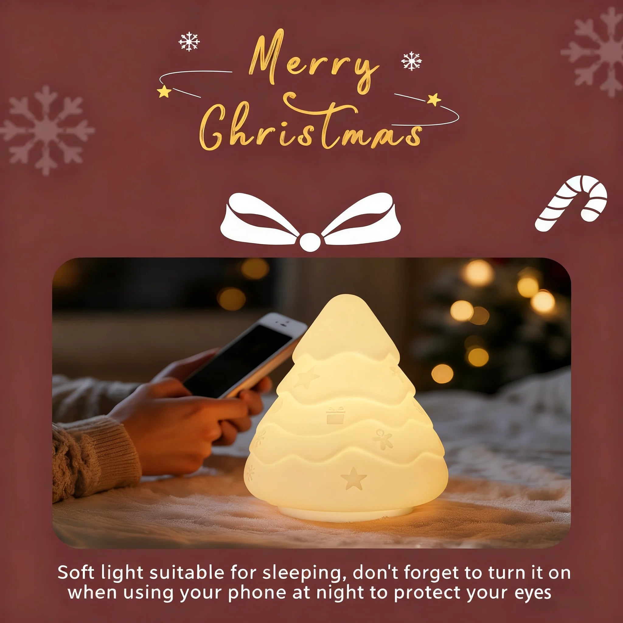Snowman Night Light squishy silicone lamp