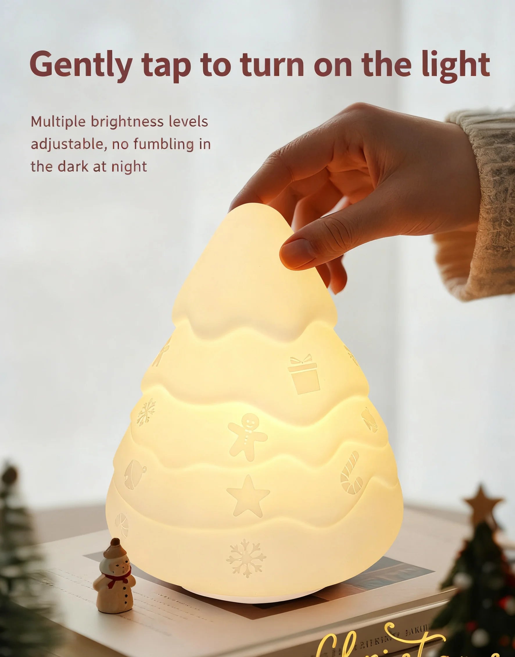 Snowman Night Light squishy silicone lamp