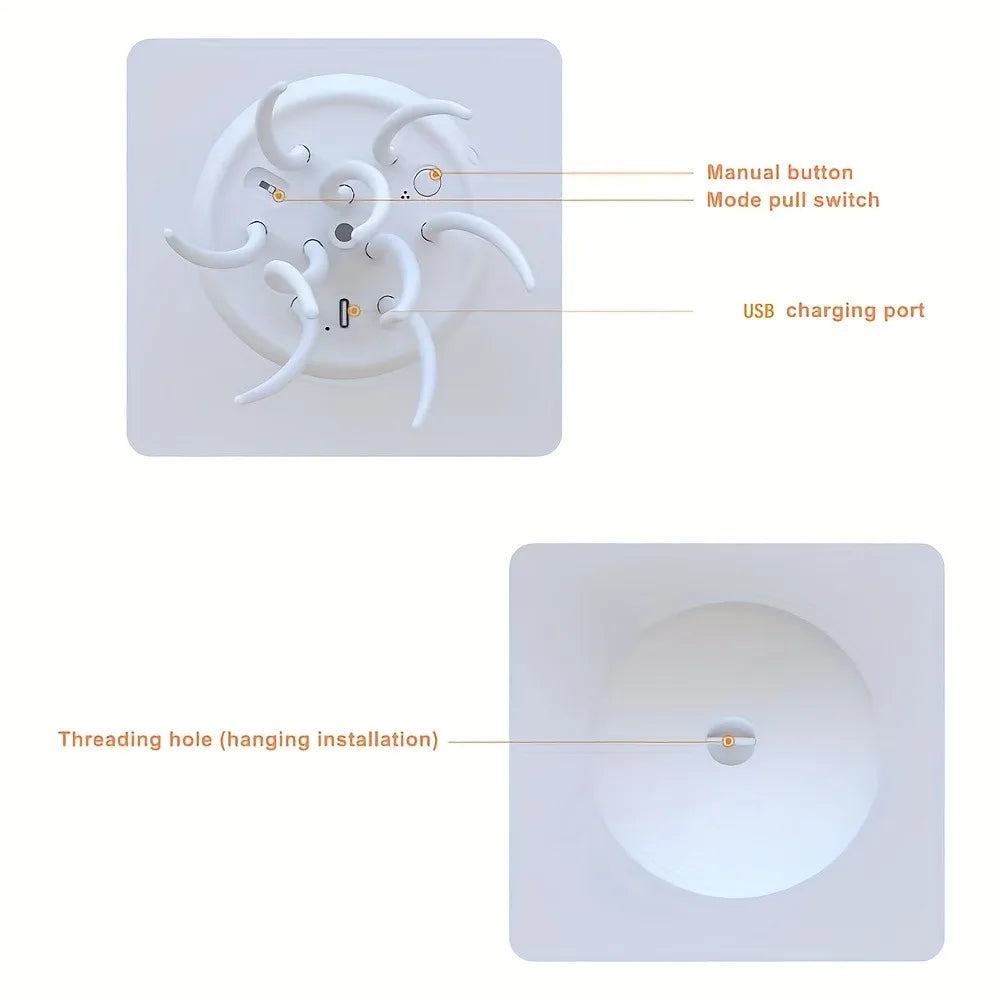 Bionic Jellyfish Night Light,USB Rechargeable