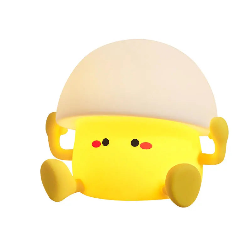 Cute Night Light Egg Yolk Lamp Mushroom Lamp