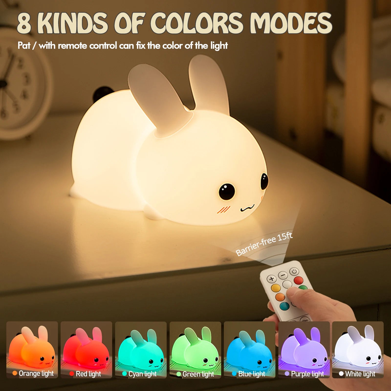 Cute Rabbit Silicone Lamp