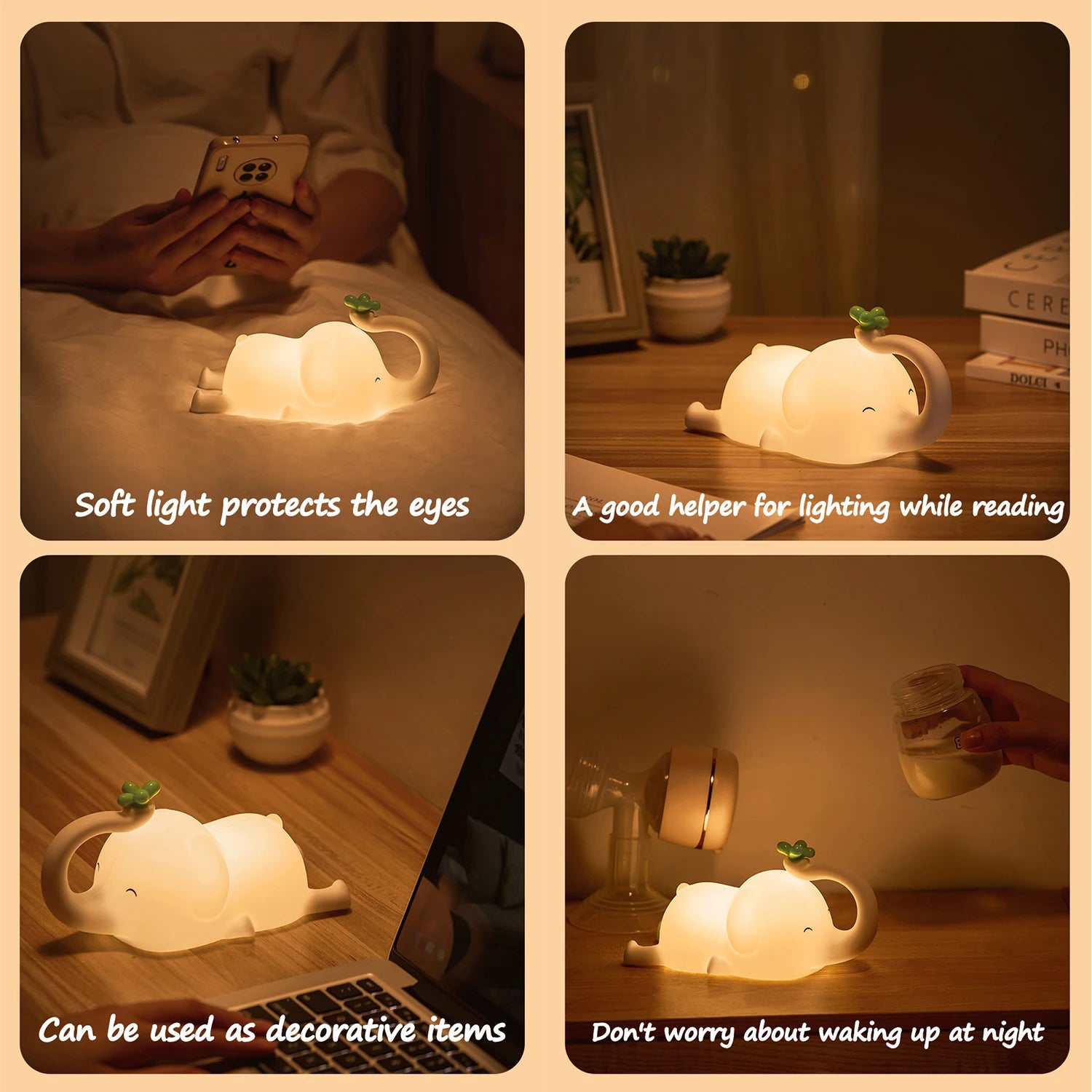 Cute panda Silicone lamp