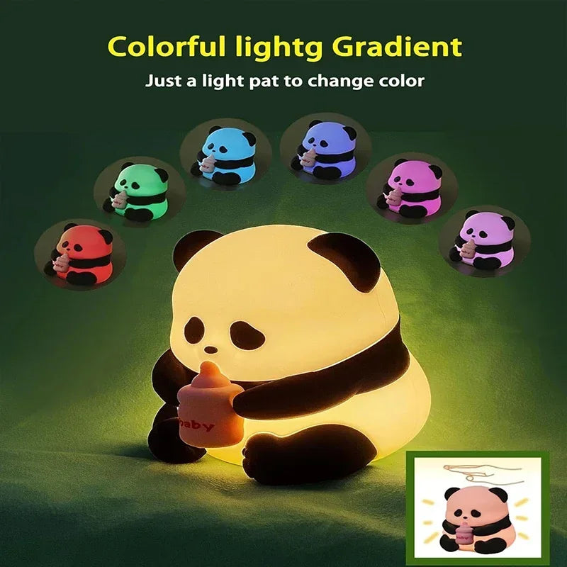 Cute Silicone Panda Night Lights