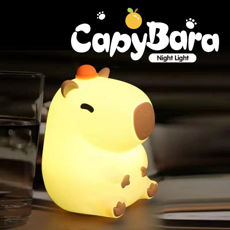 Cute Capybara Nightligh squishyt Lamp