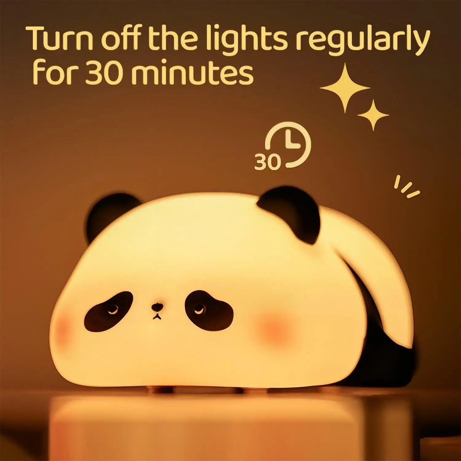 Cute panda Silicone lamp