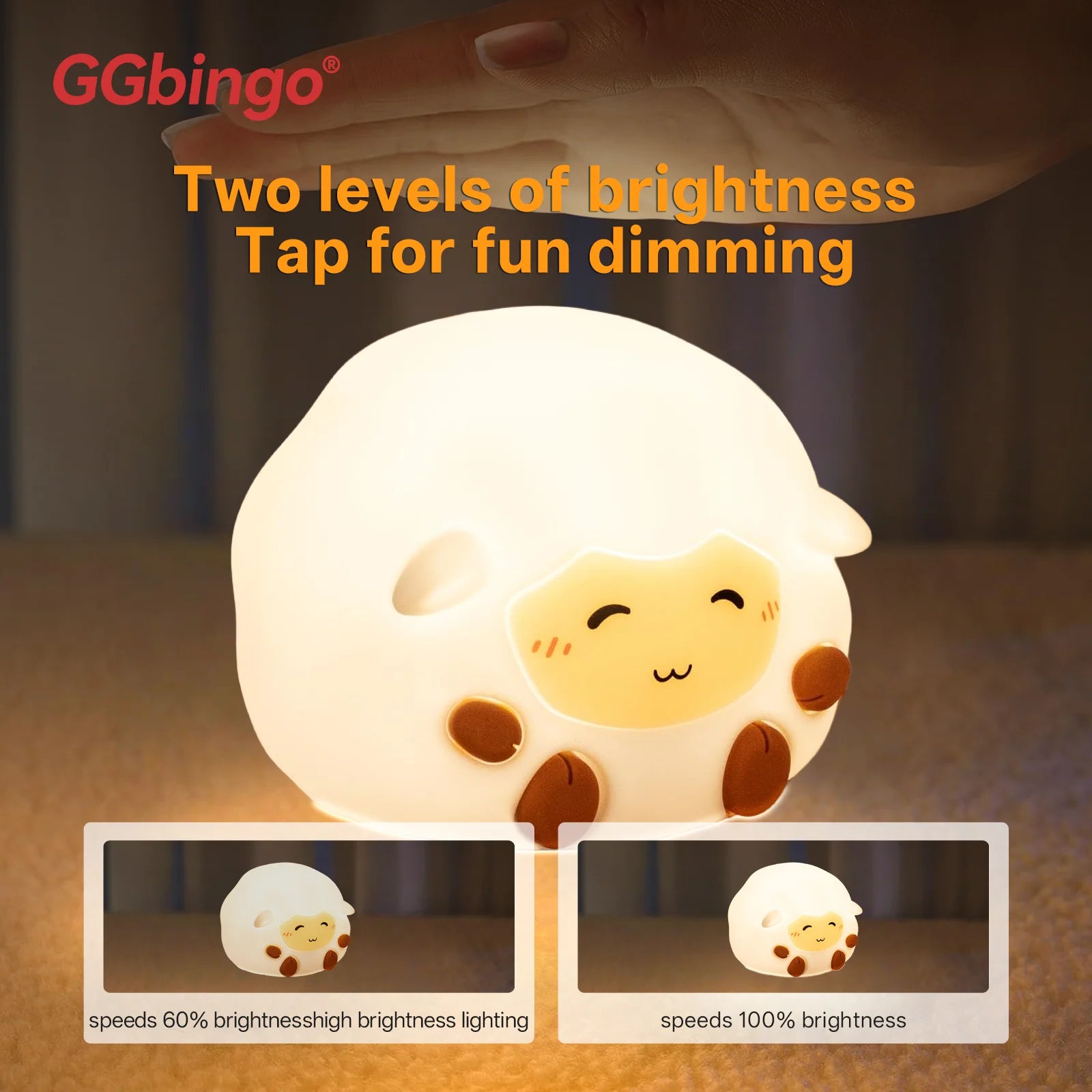 Cute Unicorn Silicone LED Night silicone lamp