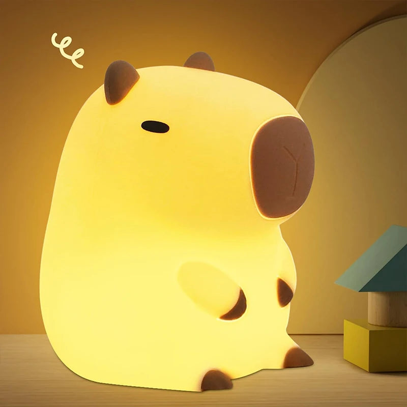 Cute Capybara Nightligh squishyt Lamp