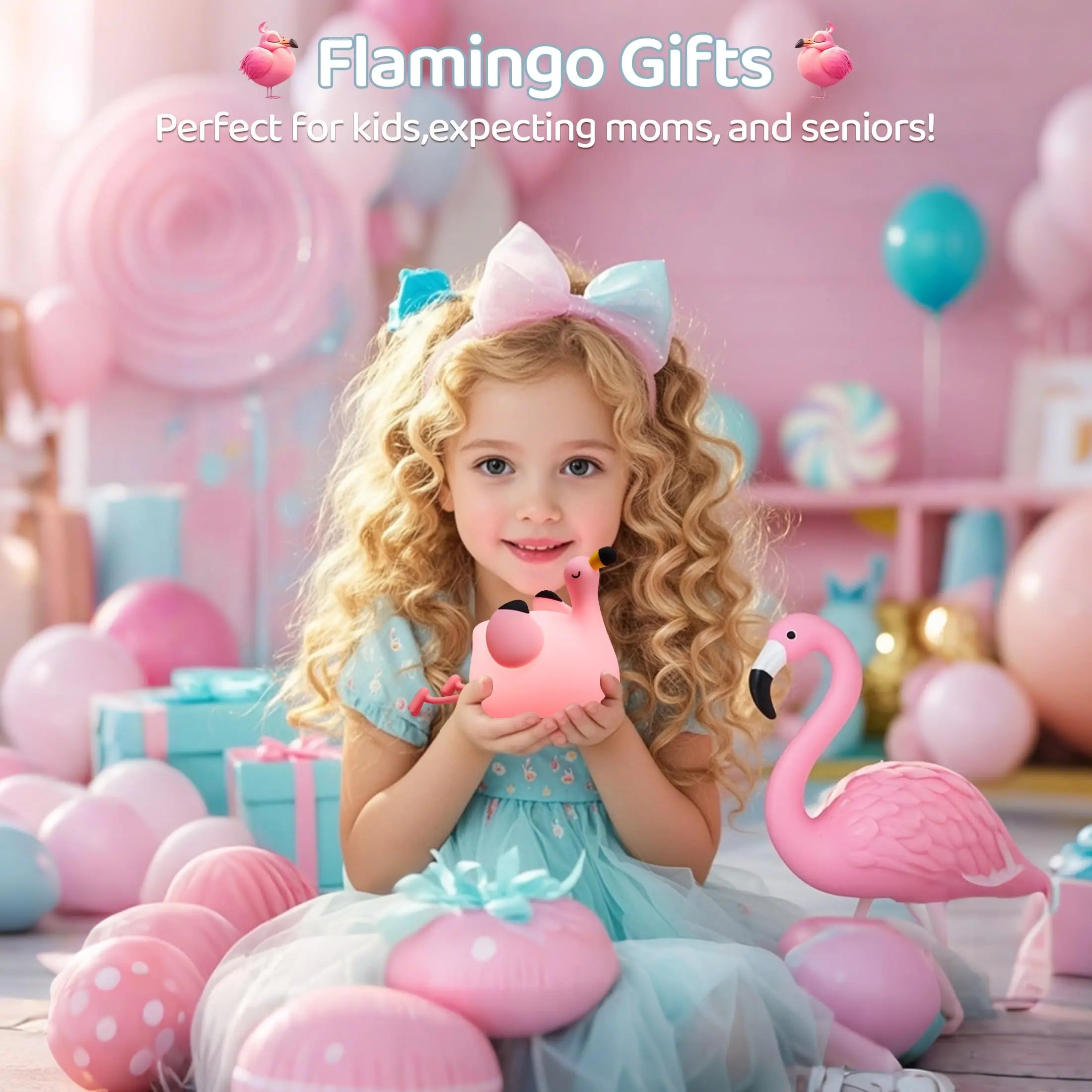 Cute Flamingo Squishy Lamp